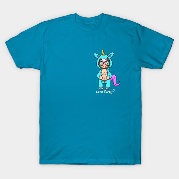 Unicorn Onesie T-Shirt by LoveBurty